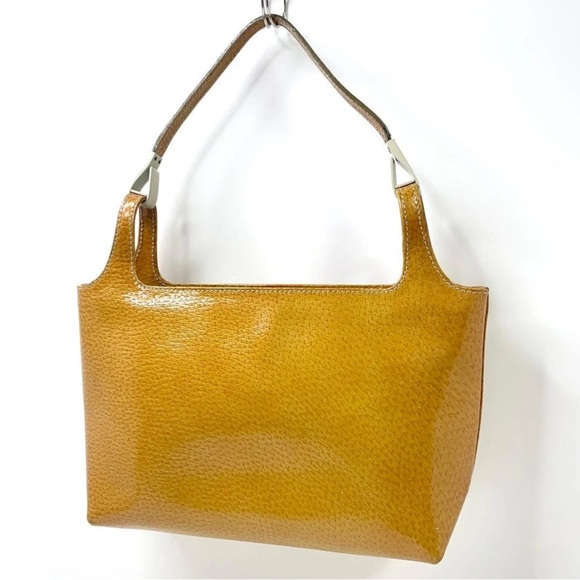Gucci Handbags - Gucci Mustard Yellow Leather Shoulder Bag